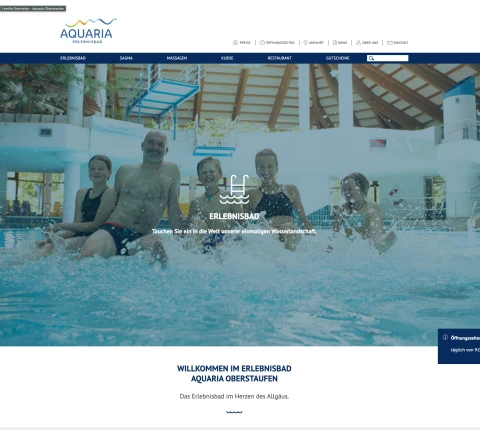 Una captura de pantalla de aquaria.de