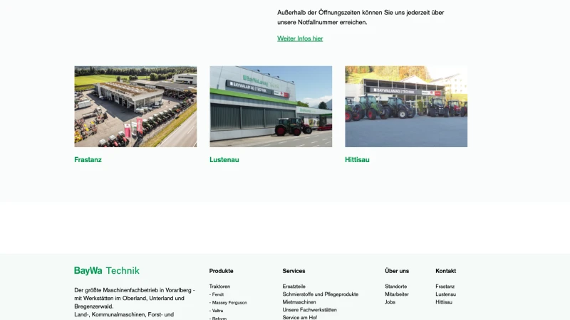 A screenshot of baywa-technik.at