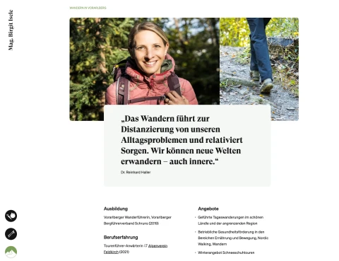 Ein Screenshot von birgitisele.at