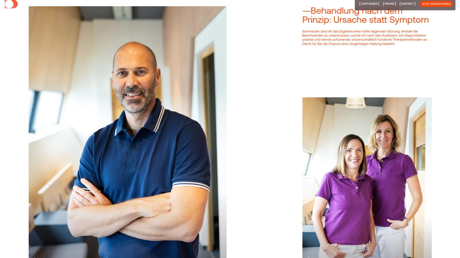 Ein Screenshot von dezfulian.at