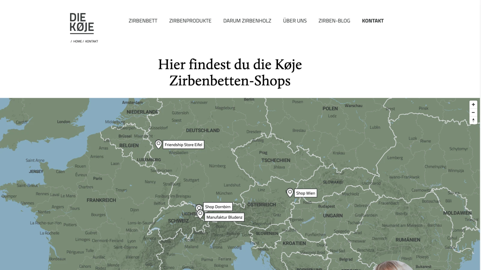 A screenshot of diekoje.com