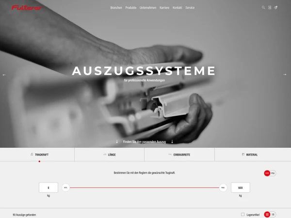Fulterer.com – Relaunch of the Corporate Website