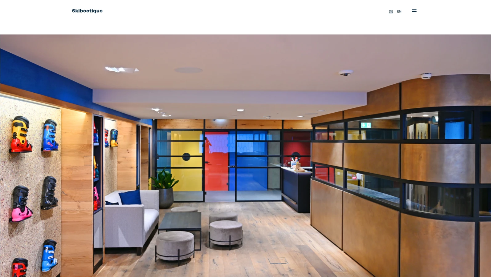 A screenshot of Skibootique.at