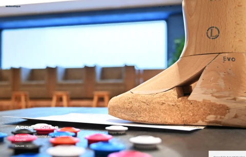 Ein Screenshot von Skibootique.at