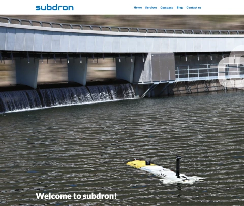 Ein Screenshot von subdron.com