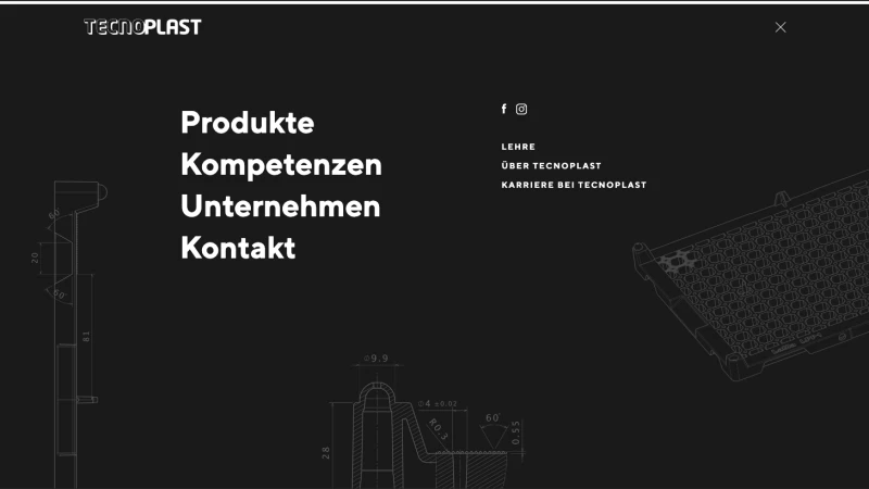 A screenshot of tecnoplast.com