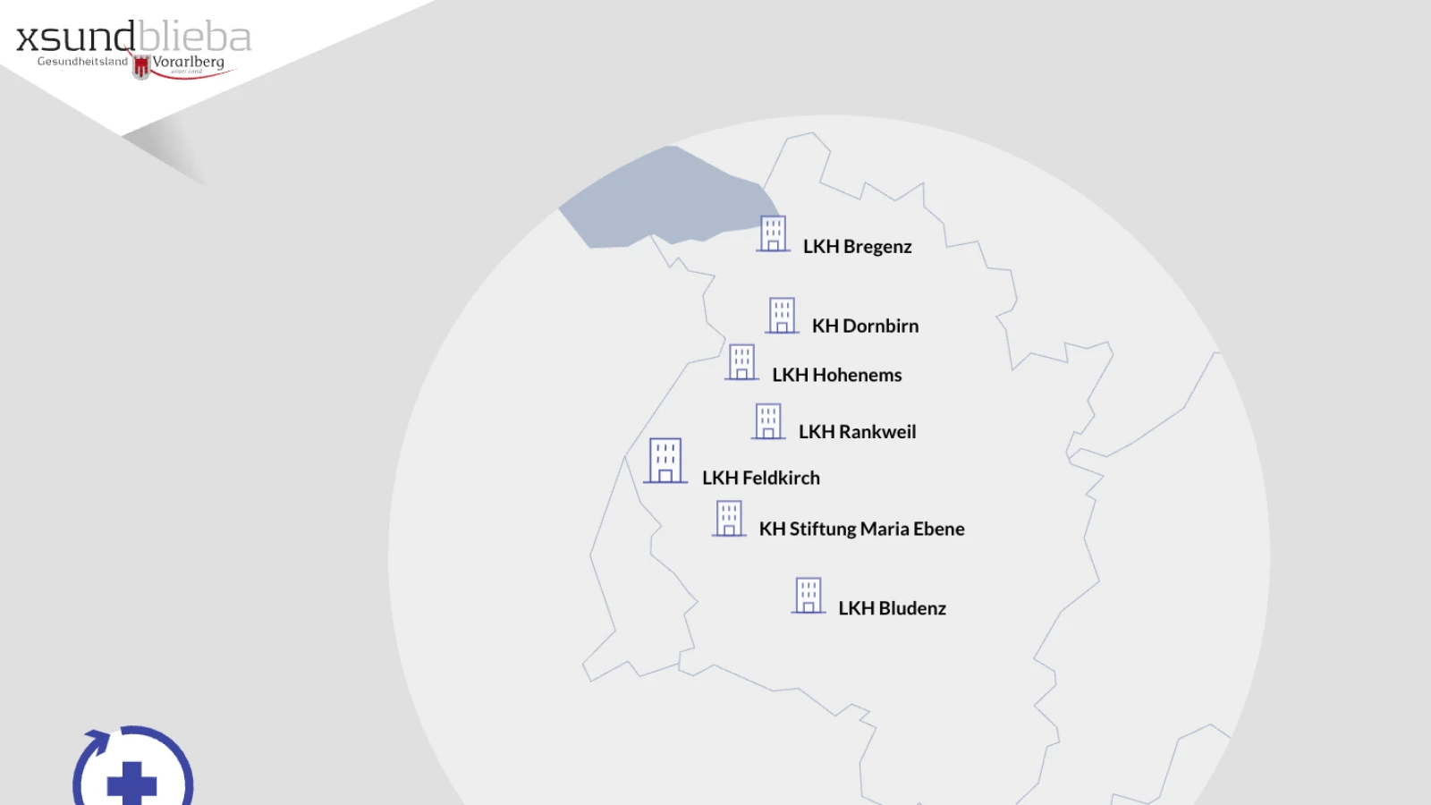 Ein Screenshot von xsund blieba - Spitalcampus Vorarlberg